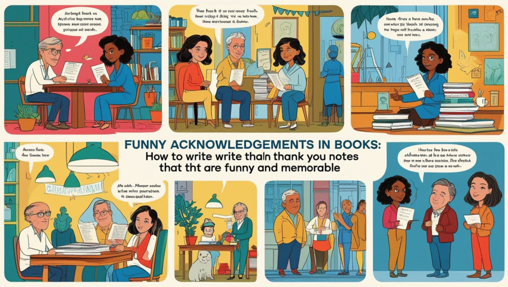 Funny Acknowledgements in Books: How to Write Thank You Notes That Are Funny and Memorable