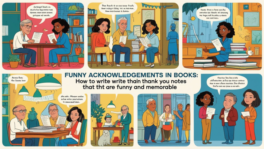 Funny Acknowledgements in Books: How to Write Thank You Notes That Are Funny and Memorable